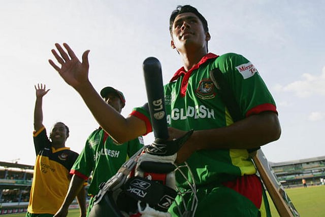 দক্ষিণ আফ্রিকার বিপক্ষে দুর্দান্ত ইনিংসটি দিয়ে বাংলাদেশের জয়ে ভিত গড়েন আশরাফুল। ছবি: টুইটার