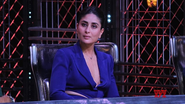 ‘ডান্স ইন্ডিয়া ডান্স’ প্রতিযোগিতার সেটে অন্যতম বিচারক কারিনা কাপুর খান। ছবি: আইএএনএস