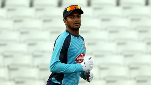 কানাডাভিত্তিক ফ্র্যাঞ্চাইজি লিগ গ্লোবাল টি-টোয়েন্টিতে খেলবেন সাকিব। ছবি: প্রথম আলো