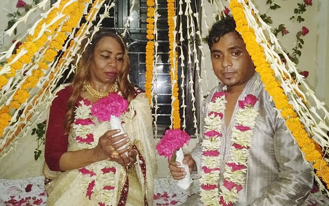 মার্কিন নারী সারলেট ও তাঁর স্বামী সোহেল। ছবি: সংগৃহীত