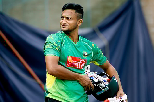 বিশ্বকাপের পর ছুটি নেওয়ায় শ্রীলঙ্কা সফরে যাননি সাকিব। ছবি: প্রথম আলো ফাইল ছবি