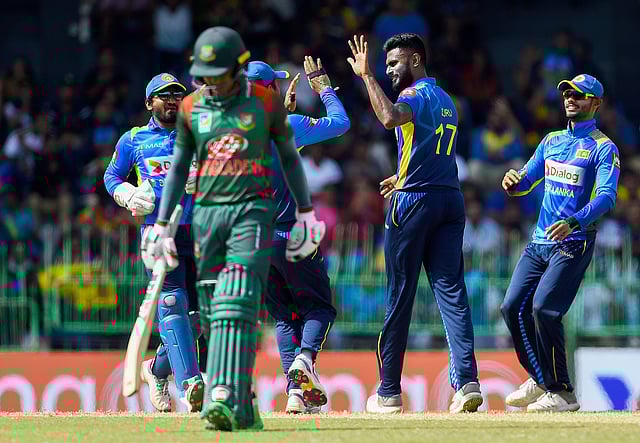 শ্রীলঙ্কা সিরিজে বাংলাদেশ দলের করুণ এক চিত্র বেরিয়ে এসেছে। ছবি: এএফপি