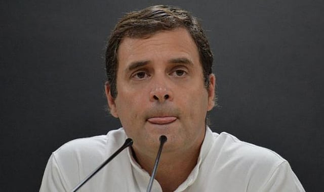 রাহুল গান্ধী। কংগ্রেস সভাপতির পদ থেকে ইস্তফা দিয়েছেন তিনি। শীর্ষ পদে ফেরার সম্ভাবনাও তিনি নাকচ করে দিয়েছেন। ছবি: এএফপি