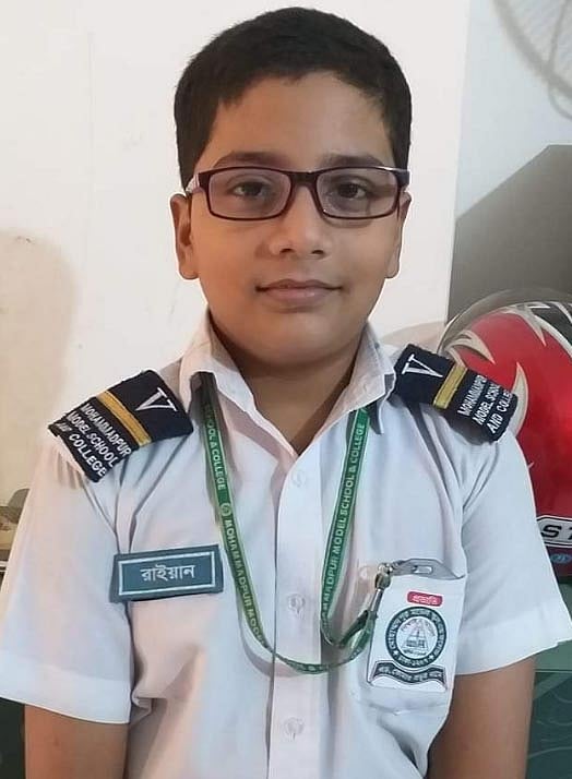 ডেঙ্গুতে আক্রান্ত হয়ে মারা যায় মো. রাইয়ান সরকার। ছবি: সংগৃহীত