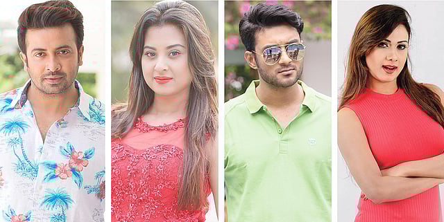 শাকিব খান, বুবলী, রোশান, ববি