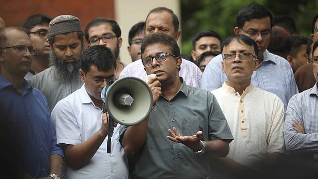 আবরার ফাহাদ হত্যাকাণ্ডের জন্য বিশ্ববিদ্যালয় কর্তৃপক্ষকে দায়ী করেছে বুয়েট শিক্ষক সমিতি। ছবি: আবদুস সালাম