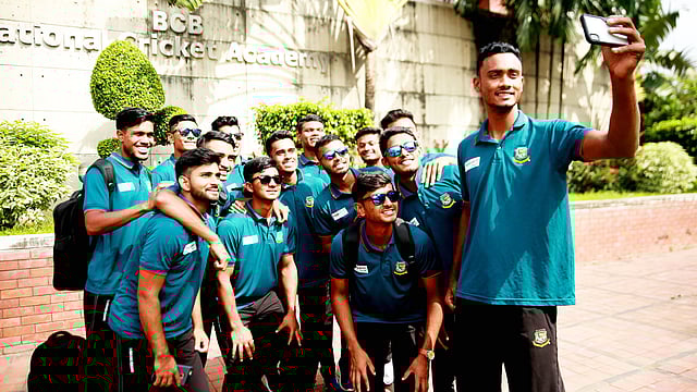 এই বাংলাদেশ অনূর্ধ্ব-১৯ দলটি এখন নিউজিল্যান্ড সফরে আছে। ছবি: বিসিবি