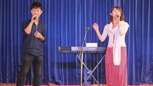 সাংস্কৃতিক উৎসবে জাপানিজ গান পরিবেশন করছেন জাপানের শিল্পী। ছবি: সায়েক সজীব