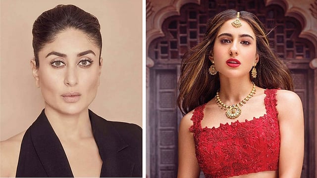 কারিনা কাপুর খান ও সারা আলী খান। ছবি: ইনস্টাগ্রাম থেকে নেওয়া