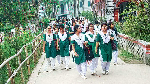 বৃহত্তর ময়মনসিংহ অঞ্চলে নারীশিক্ষার অগ্রগতিতে অনন্য ভূমিকা রাখছে বিদ্যাময়ী সরকারি বালিকা উচ্চবিদ্যালয়। ছবি: প্রথম আলো