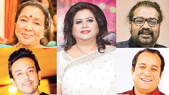 আশা ভোসলে, হরিহরণ, আদনান সামী, রুনা লায়লা,রাহাত ফতেহ আলী খান