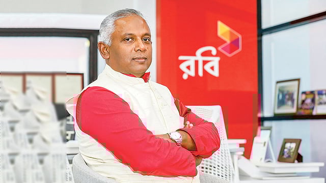 মোবাইল অপারেটর রবির প্রধান নির্বাহী কর্মকর্তা (িসইও) মাহতাব উদ্দিন আহমেদ। ছবি: তানভীর আহমেদ