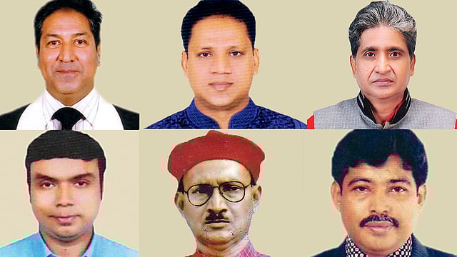 মোহাম্মদ সাইফুদ্দিন, আনিসুর রহমান, আবদুস সামাদ, শাহীন খান, আকতারুজ্জামান, বাহারানে সুলতান