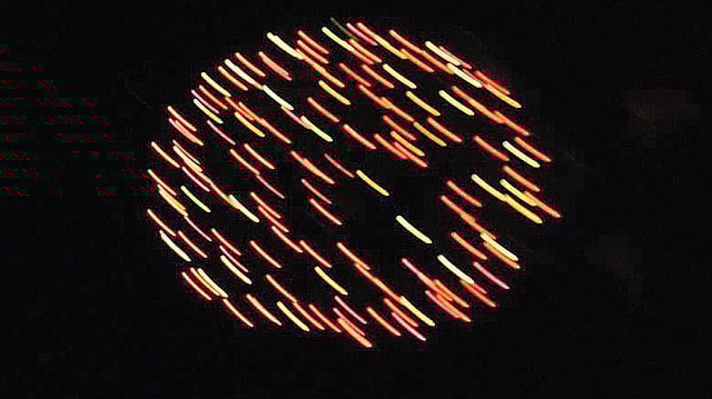 নায়াগ্রার আকাশে আতশবাজি। ছবি: লেখক