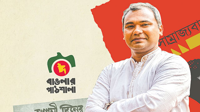 বাঙলার পাঠশালার প্রতিষ্ঠাতা আহমেদ জাভেদ চৌধুরী। ছবি: খালেদ সরকার