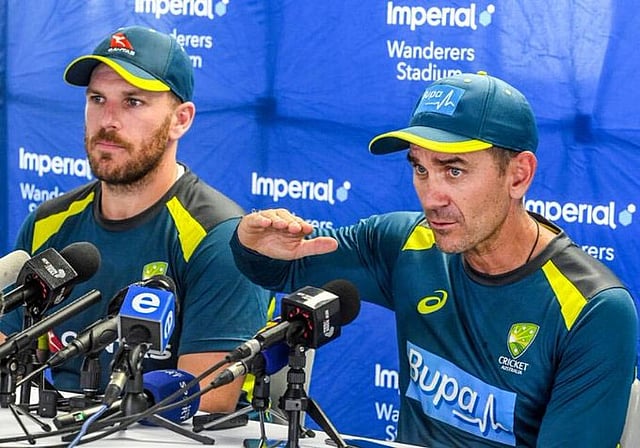 অস্ট্রেলিয়ার কোচ জাস্টিন ল্যাঙ্গার। ছবি: দ্য ক্রিকেটার টুইটার পেজ