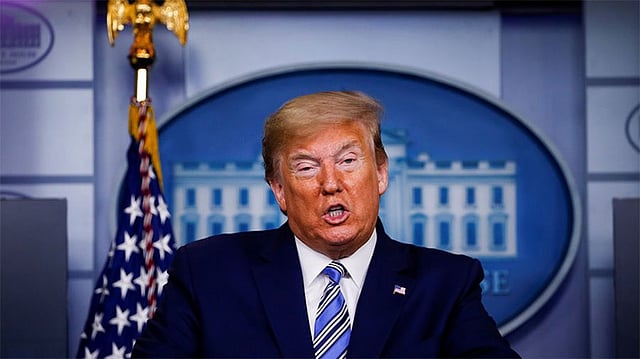 মার্কিন প্রেসিডেন্ট ডোনাল্ড ট্রাম্প। ছবি: রয়টার্স