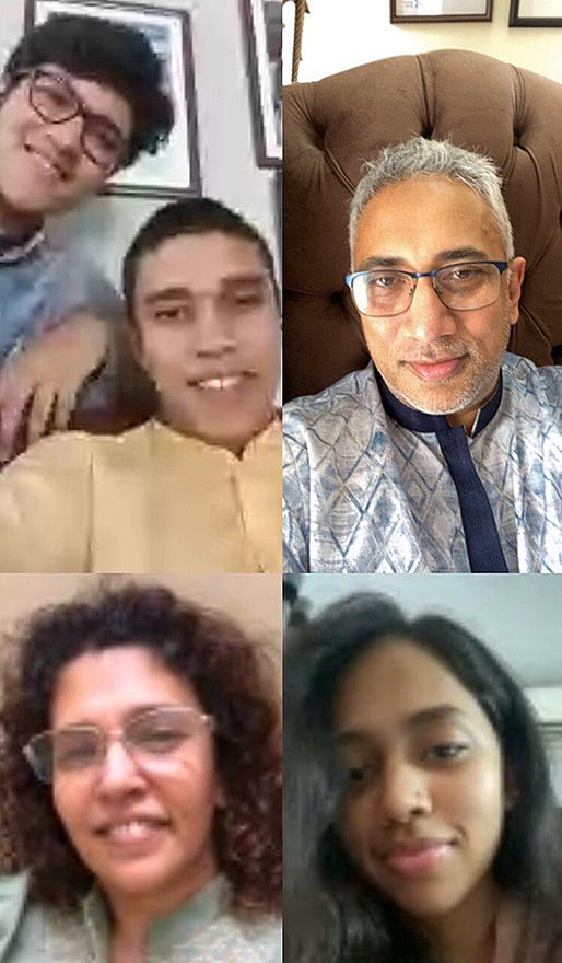 দূরে থেকেও কাছে থাকা সম্ভব। ঈদের দিনে পরিবারের সদস্যদের সঙ্গে ইয়াসির আজমান