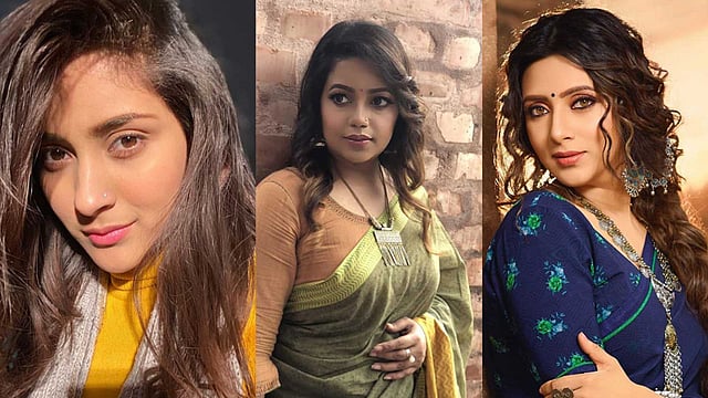 মেহজাবীন, কণা, মিম। ছবি: ফেসবুক থেকে