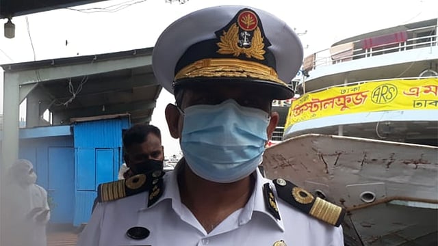 বাংলাদেশ অভ্যন্তরীণ নৌ-পরিবহন কর্তৃপক্ষের (বিআইডব্লিউটিএ) চেয়ারম্যান কমোডর গোলাম সাদেক । ছবি: আসাদুজ্জামান