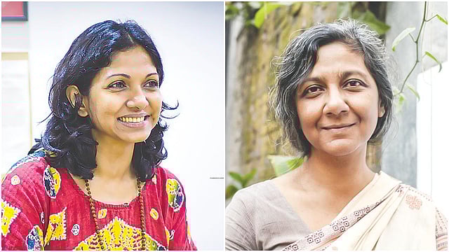 দুই বাংলার দুই প্রিয় কণ্ঠশিল্পী মৌসুমী ভৌমিক ও আনুশেহ আনাদিল দ্বৈত কণ্ঠে গাইলেন ‘গাছ’ শিরোনামের একটি গান। ছবি: প্রথম আলো