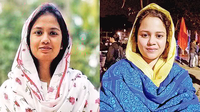 ফাতেমা তুজ জোহরা ও সাদিয়া আফরিন। ছবি: সংগৃহীত