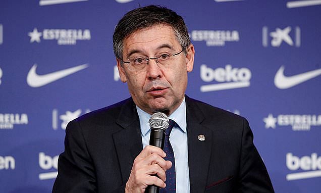 বার্সা সভাপতি হোসেপ মারিয়া বার্তোমেউ। ছবি: টুইটার