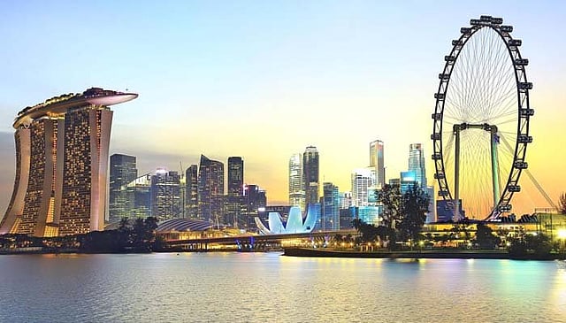 আধুনিক সিঙ্গাপুরের প্রতিচ্ছবি।