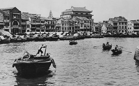 পুরোনো সিঙ্গাপুরের প্রতিচ্ছবি।