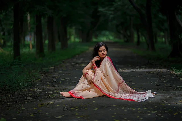 শাড়িতে আছে প্রকৃতির অনুপ্রেরণা