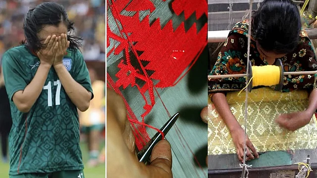 জামদানি তাঁর ডিজাইনে থাকে