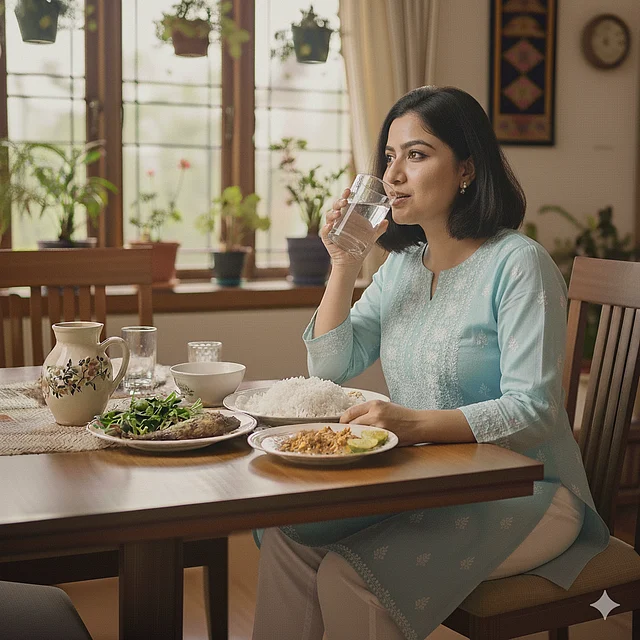 প্রতিবার ভাত খাওয়ার আগে ১-২ গ্লাস পানি ওজন কমায়