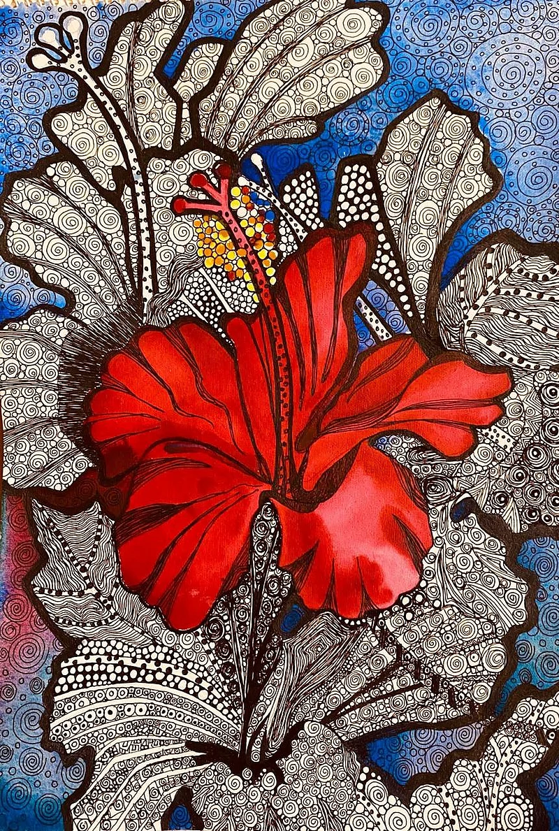 ‘অবচেতন মন’। শিল্পী রিফাত জাহান কান্তা