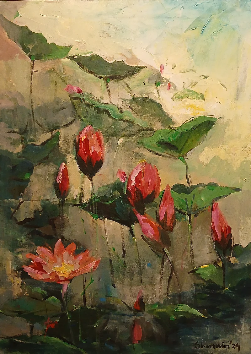 ‘প্রকৃতি’। শিল্পী শারমিন সিরাজী