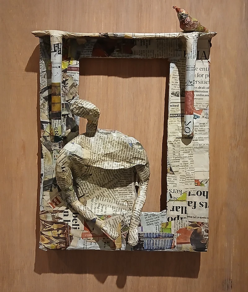 ‘বারান্দা’। শিল্পী ফারজানা ইসলাম মিল্কী