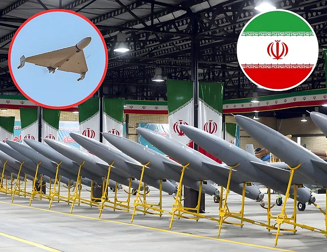 সারি সারি শাহেদ কামিকাজে ড্রোন