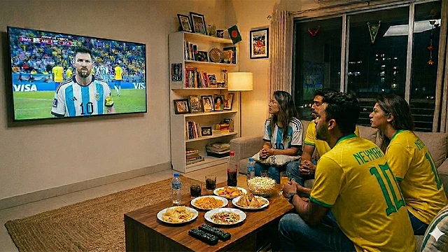 বাতি জ্বালিয়ে খেলা দেখুন