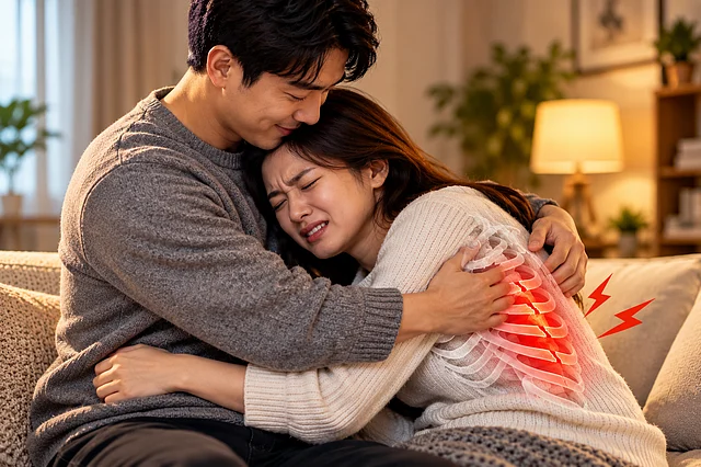 আলিঙ্গনে বুকের খাঁচায় চাপ পড়তে পারে