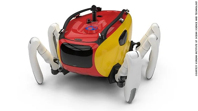 The Crabster CR200 is an underwater exploration vehicle developed by the Korean Institute of Ocean Science and Technology. Photo: CNN