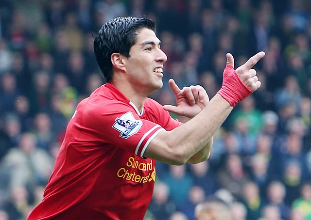 Controversial Liverpool striker Luis Suarez was named the English Professional Footballers' Association (PFA) player of the year on Sunday. File photo