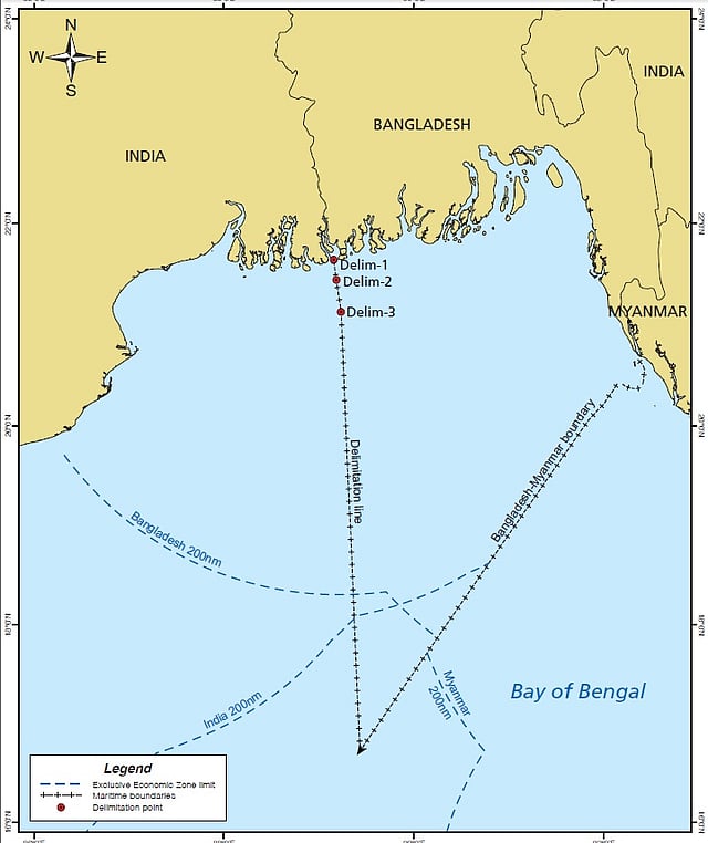 Bangladesh has finally gained some 19,467 square kilometres of maritime areas at the Bay of Bengal out of the disputed 25,602 square kilometres with neighbouring India. File photo