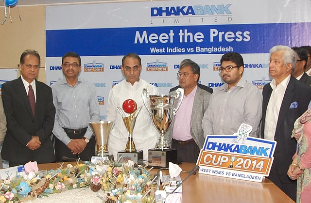 The Logo along with the trophies of upcoming Bangladesh-West Indies series was unveiled in the city on Tuesday.