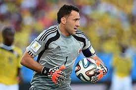 Colombia's World Cup goalkeeper David Ospina