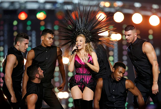 Australian singer Kylie Minogue performs during the closing ceremony of the 2014 commonwealth games at Hampden Park in Glasgow, Scotland on August 3, 2014. Reuters