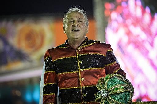 Former Brazilian football player Zico at the Carnival in Rio de Janeiro of Brazil on March 2014. AFP