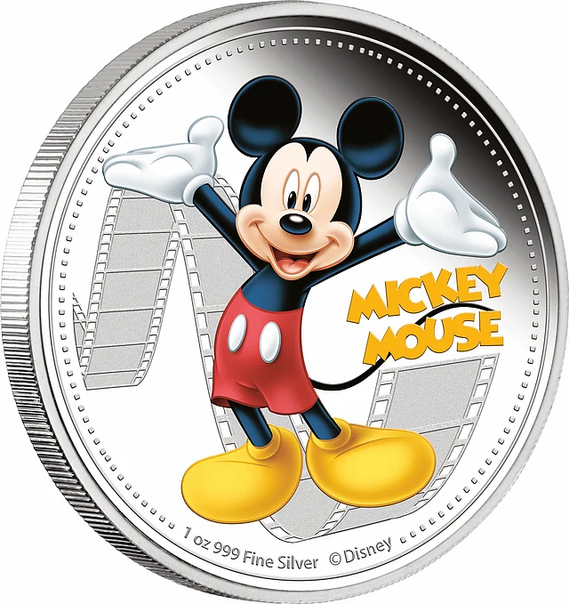 A coin with Mickey Mouse as the Pacific nation of Niue has released new coins with images of Disney characters on one side and Queen Elizabeth II on the other. Photo: AFP