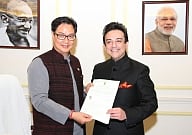 Adnan Sami receives Indian citizenship certificate. photo: IANS
