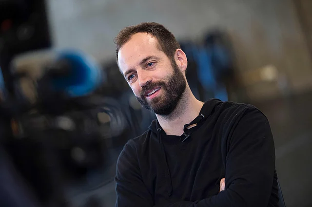 French dancer and choreographer Benjamin Millepied poses for a portrait session on 1 December, 2016 at The Los Angeles Theater Center in Los Angeles, California. Photo: AFP