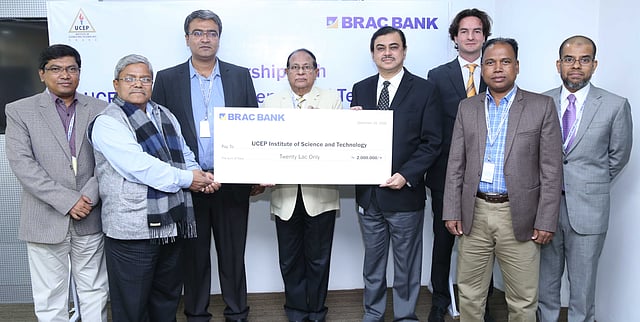 BRAC Bank and UCEP officials at the ceremony.