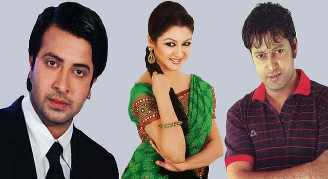 Shakib Khan, Mahfuz Ahmed and Jaya Ahsan